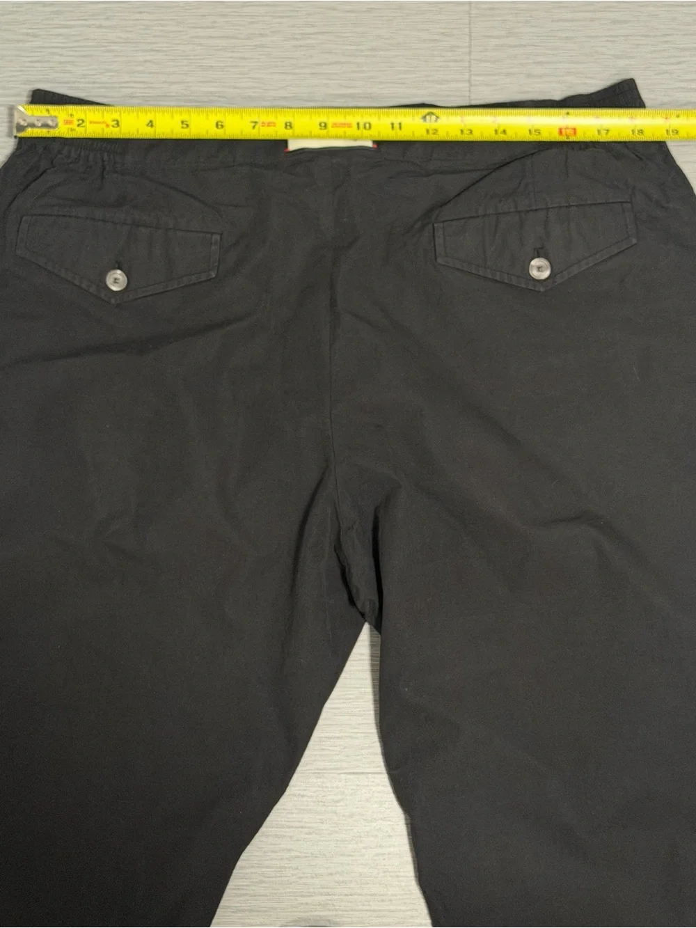 Gucci Men's Gray 100% Cotton Elastic Waist Trousers Pants Size IT 54
